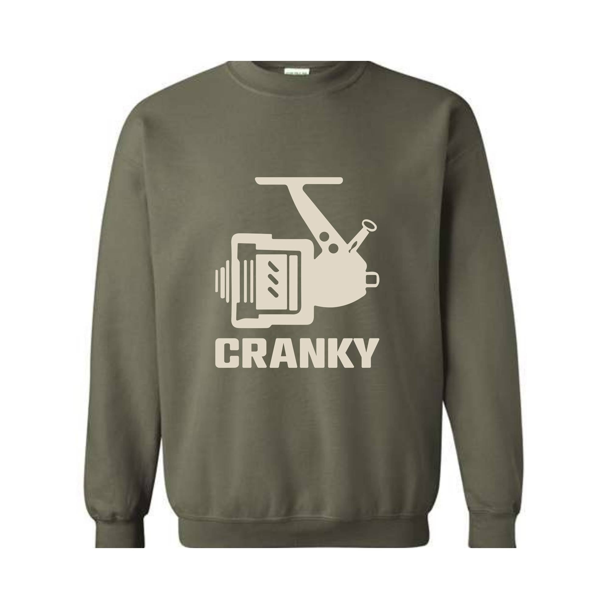 Cranky Sweatshirt, Gift for Husband, Fish Lover