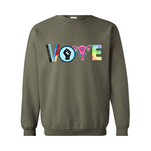 Vote Sweatshirt, Political Activism Shirt, 2024 Election Sweatshirt, LGBTQ Sweatshirt, BLM Sweatshirt,Banned Books Sweatshirt, Feminist Gift