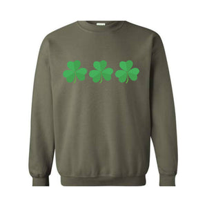 Shamrock St Patrick's Day Sweatshirt, St Patricks Hoodie, St Patrick's Day Gift, Shamrock Hoodie, Lucky Sweatshirt, Lucky Irish Hoodie