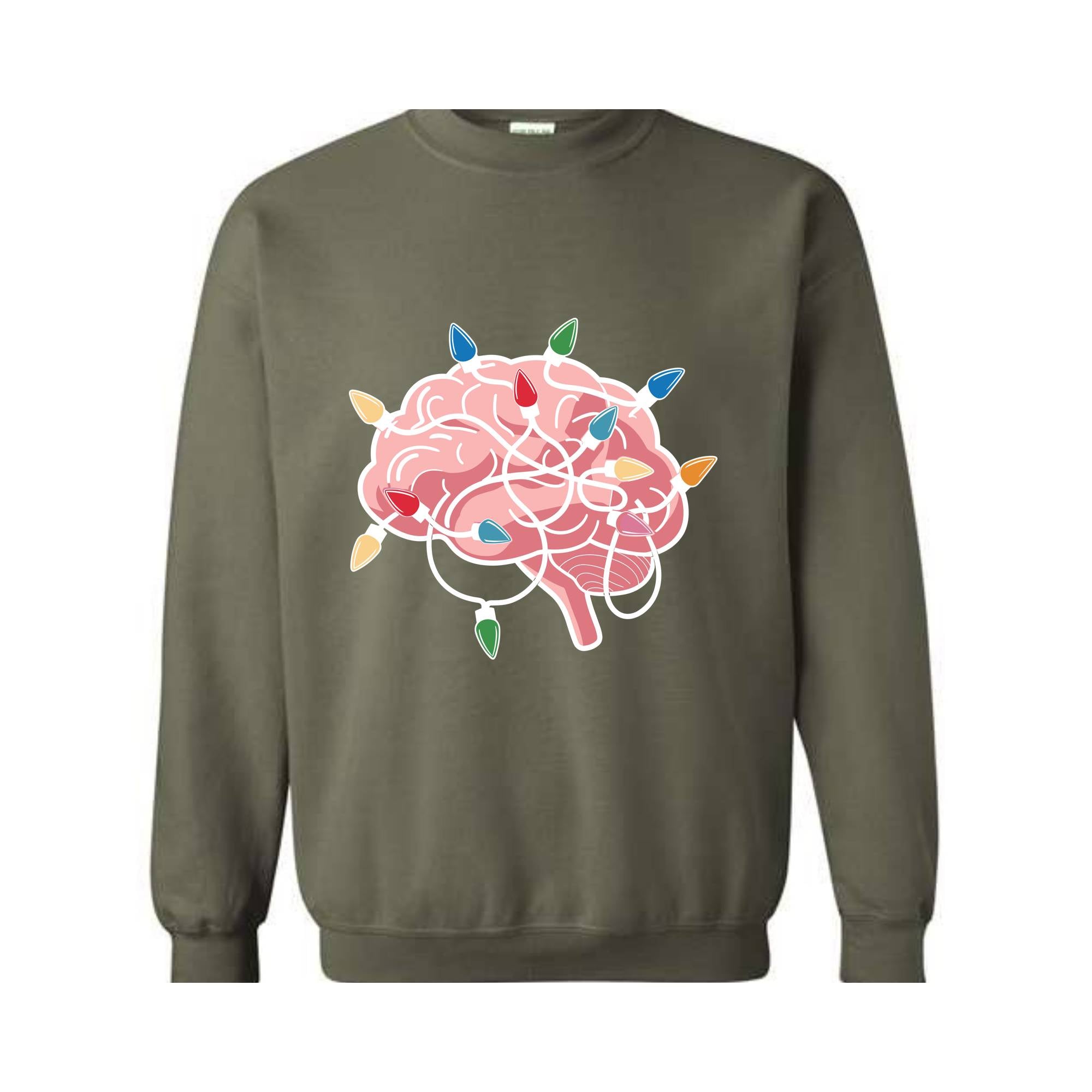 Brain Neuro Christmas Sweatshirt