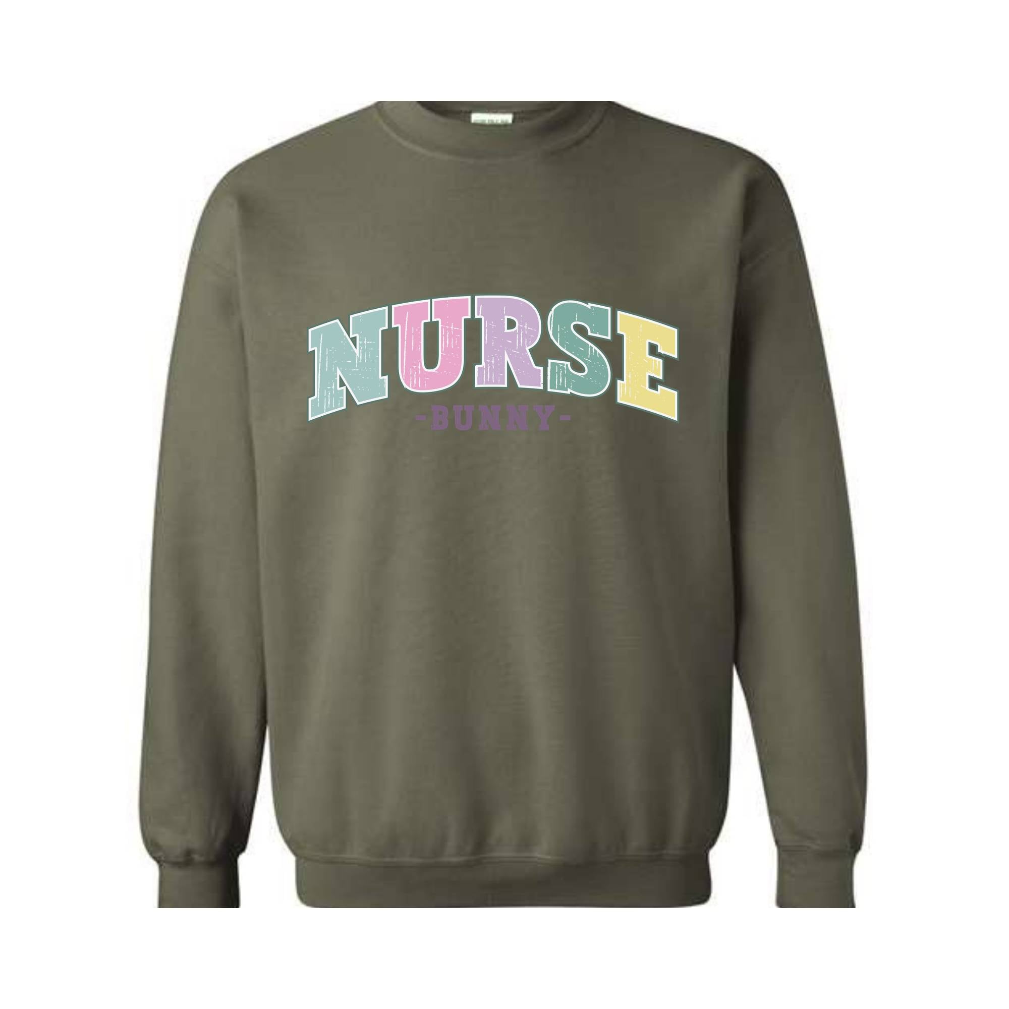 Nurse Bunny Sweatshirt, Cute Nurse Sweatshirt, Easter Nurse, Nurse Easter Sweatshirt, Nurse Appreciation, Nurse Life, Easter Squad