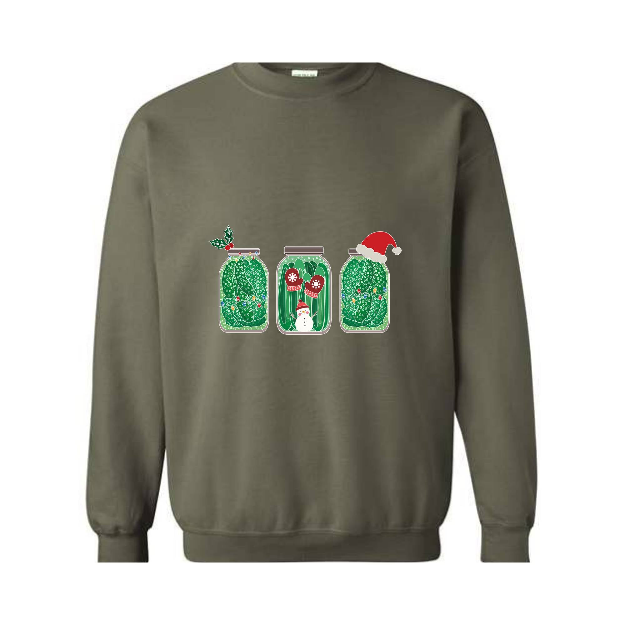 Pickles Christmas Sweatshirt, Pickles Sweatshirt, Pickle Lover Gift, Christmas Sweatshirt, Foodie Sweatshirt, Christmas Mom Sweatshirt