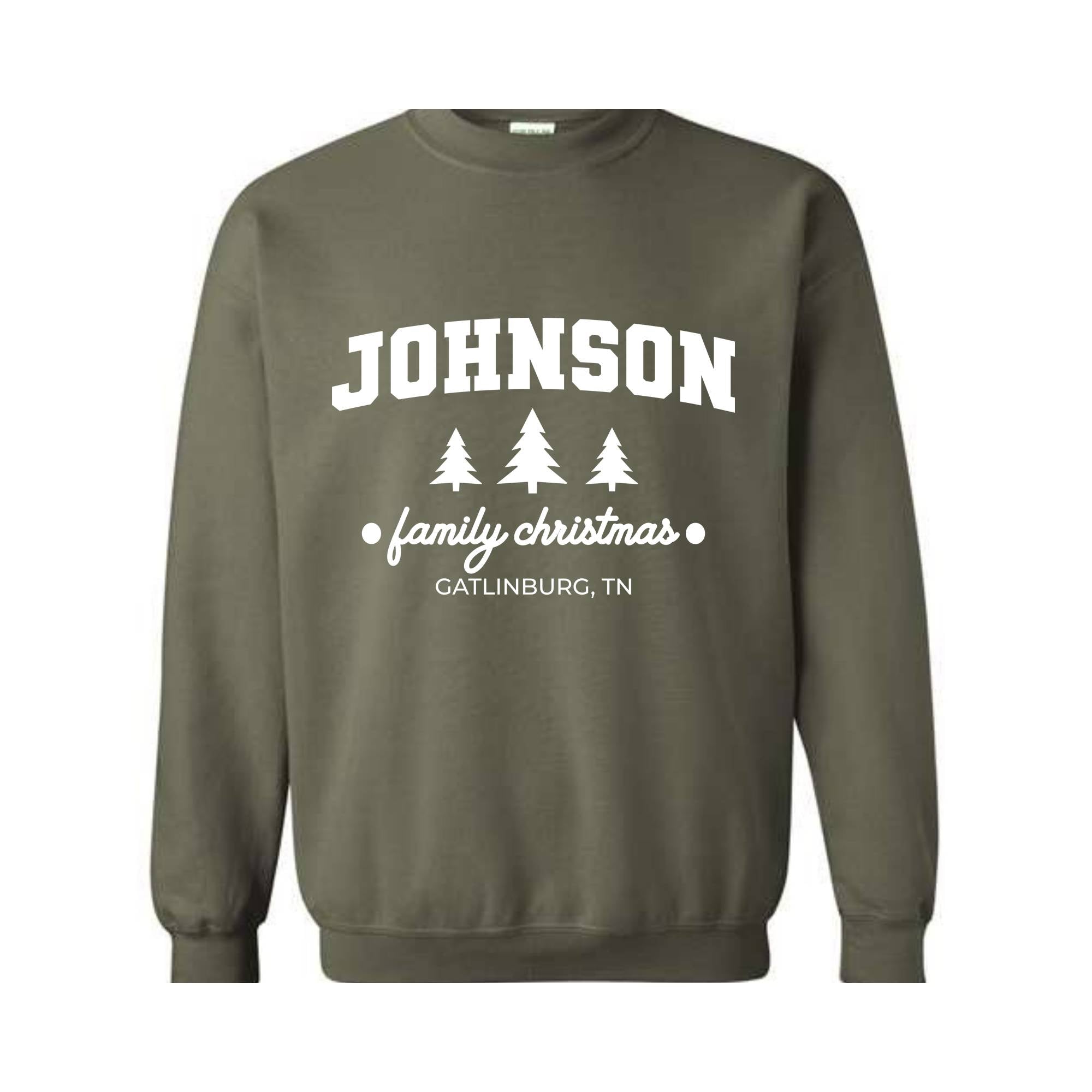 Custom Family Christmas Sweatshirt, Matching Family Christmas Sweatshirt, Personalized Name Christmas Sweatshirt, Christmas Sweatshirt