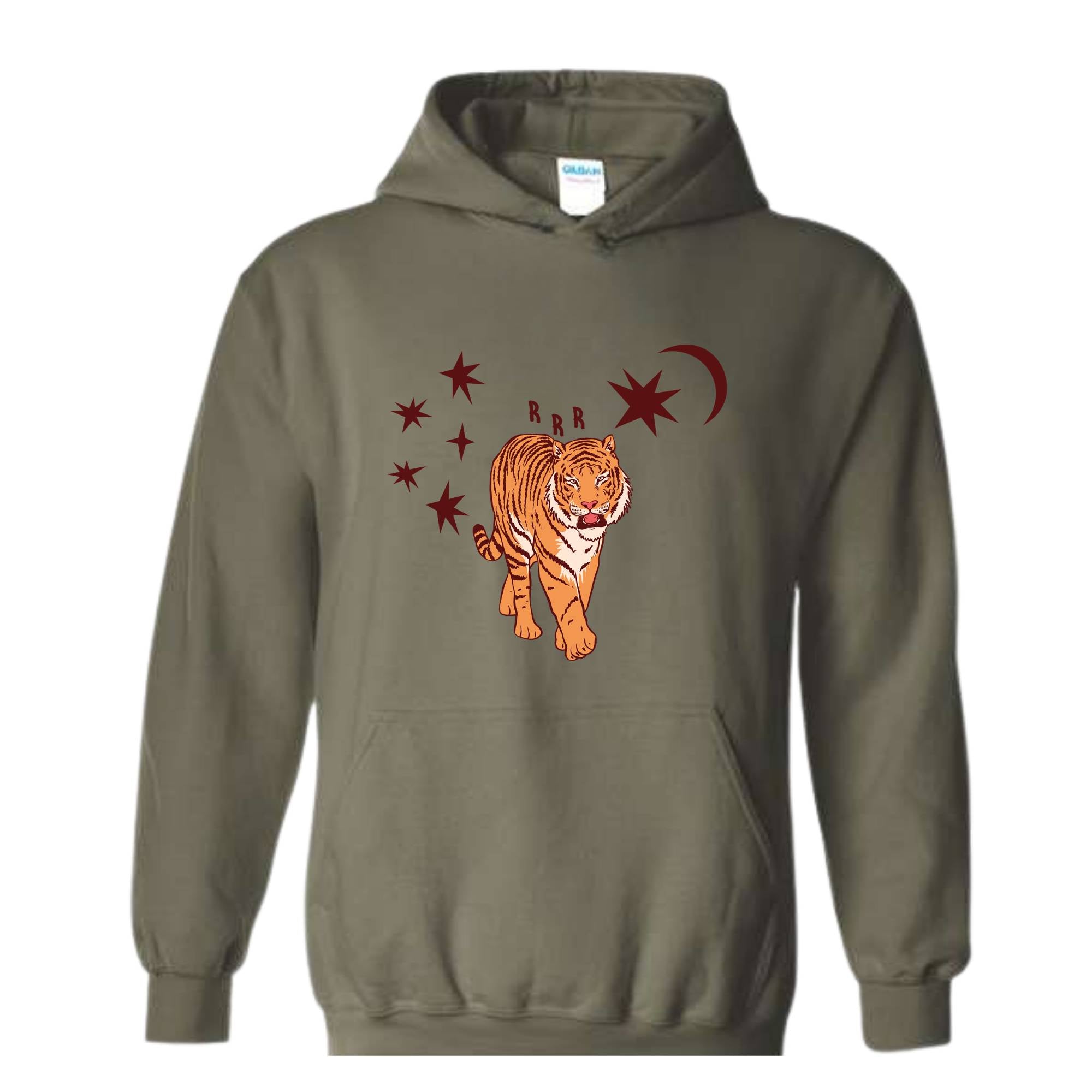 Tiger Sweatshirt, Retro Tiger Lover Hoodie, Celestial Tiger Sweatshirt, Asian Tiger Hoodie, Zodiac Aesthetic Sweatshirt, Astrology Hoodie