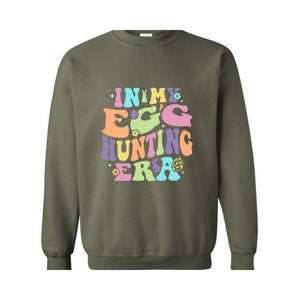 In My Egg Hunting Era Sweatshirt, Kids Easter Hoodie, Cute Easter Hoodie, Easter 2025 Hoodie, Hunting Squad Hoodie, Egg Crew Hoodie