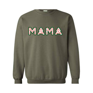 Christmas Mama Sweatshirt, Christmas Hoodie, Mama Sweatshirt, Tree Cake Mama Hoodie, Christmas Gift, Mom Hoodie, Funny Mom Tee