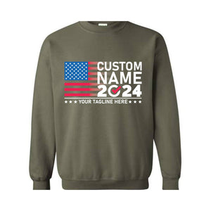 2024 Custom Election Sweatshirt, Election Sweatshirt Customized, Custom Name 2024 Election Sweatshirt, 2024 Election Gift