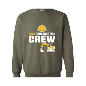 Construction Crew Matching Sweatshirts, Birthday Construction , Excavator Birthday, Bday Boy , Truck Birthday