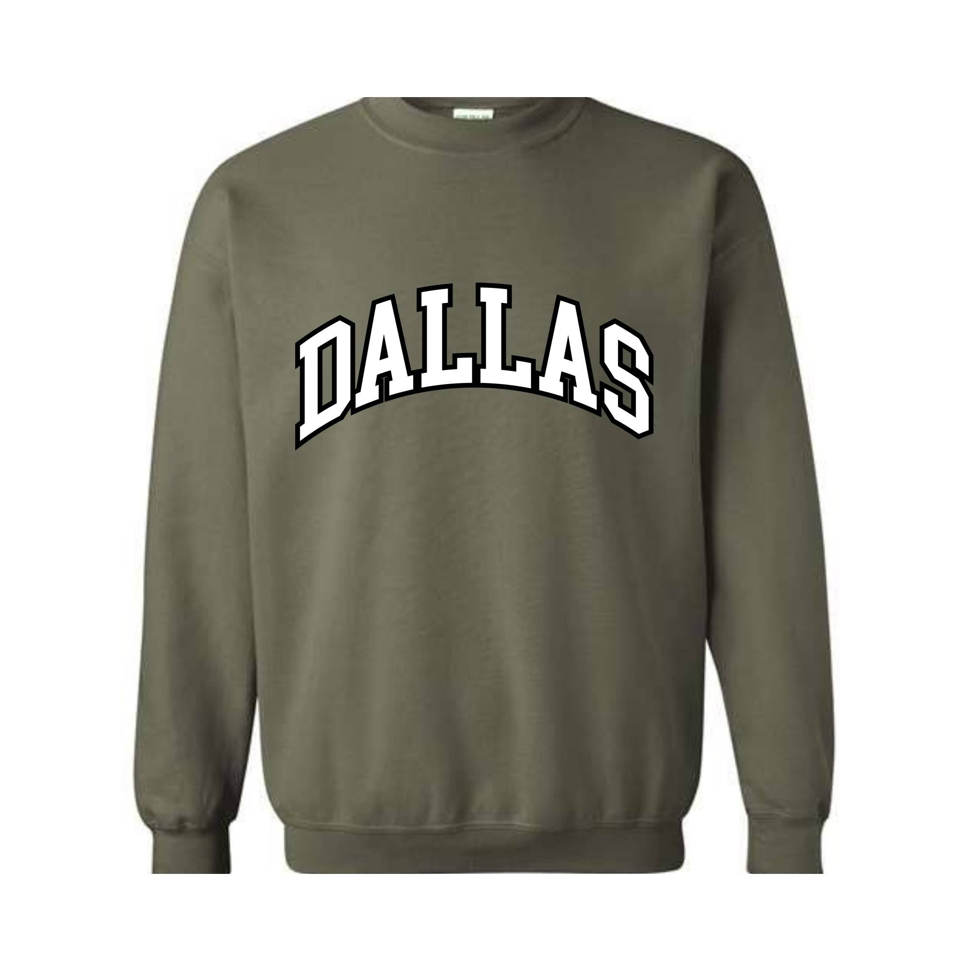 Team Mascot Sweatshirt, Dallas Team Sweatshirt, Dallas Team Spirit Sweatshirt, Dallas Fan Sweatshirt, Dallas School Sweatshirt