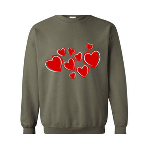 Heart Sweatshirt, Valentine Sweatshirt, Cute Valentine Sweatshirt, Valentine's Day Sweatshirt, Love Sweatshirt