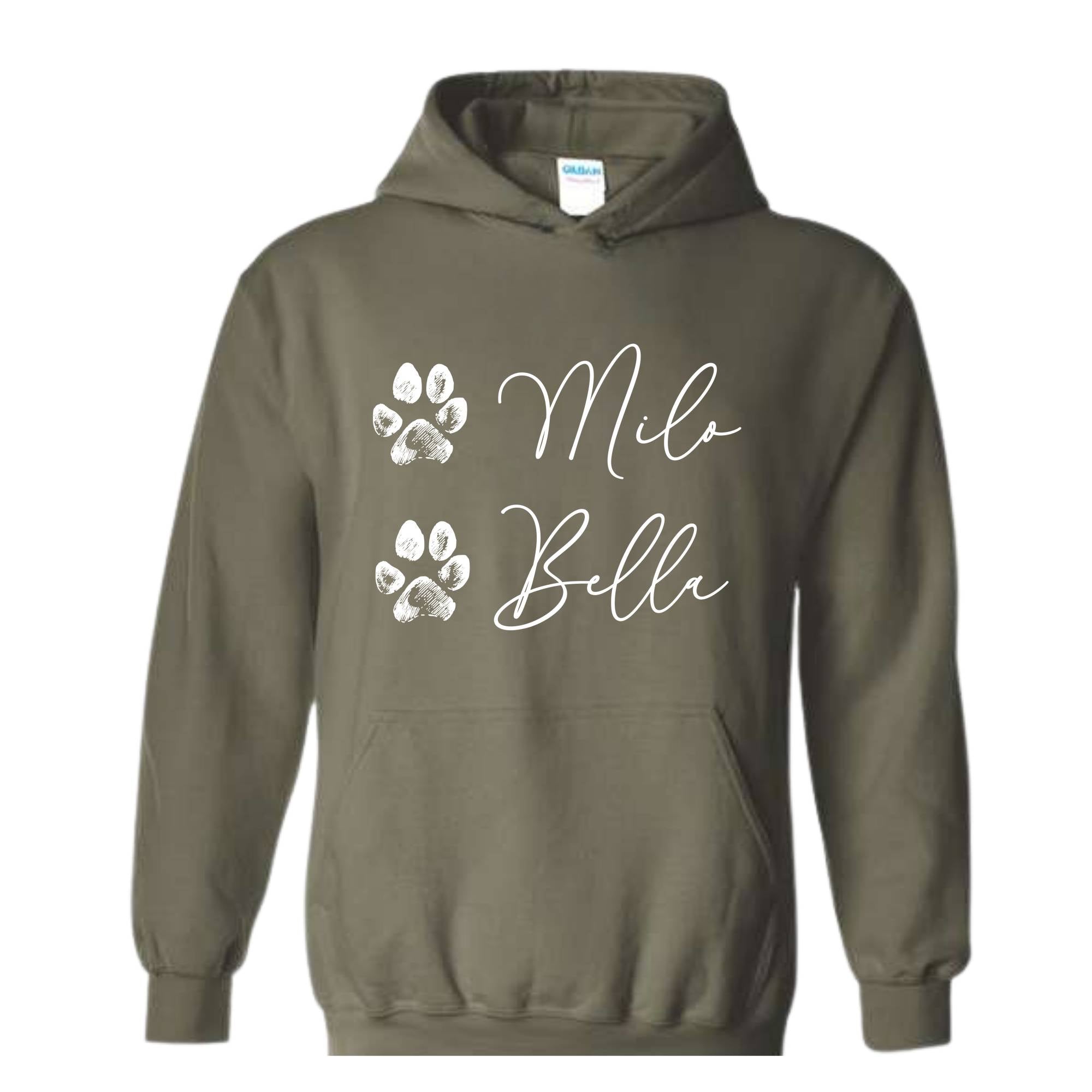 Custom Dog Mama Hoodie With Dog Names On Sleeve, Dog Mama Hoodie, Personalized Dog Mama Sweater, Custom Dog Names