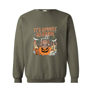 It's Spooky Season Y'all Sweatshirt, Western Halloween Sweater, Halloween Gift, Cowboy Shirt, Cowgirl Shirt, Pumpkin Sweatshirt, Spooky Tee