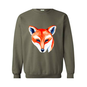 Fox Lover Sweatshirt, Cute Fox Sweatshirt, Fox Sweater, Fox Hoodie, Wild Animal Lover Sweatshirt, Animal Lover Sweatshirt