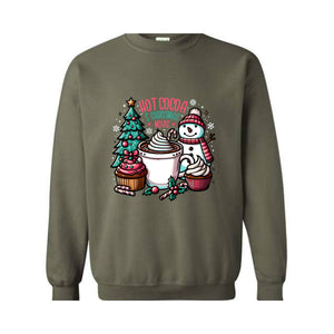 Hot Cocoa And Christmas Movie Sweatshirt, Christmas Sweatshirt, Hot Cocoa Sweatshirt, Christmas Gifts