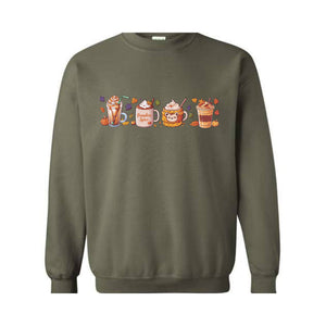 Fall Coffee Sweatshirt, Thanksgiving Hoodie, Fall Pumpkin Hoodie, Coffee Sweatshirt, Pumpkin spice Shirt, Halloween Hoodie