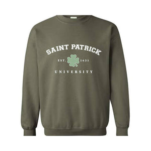 Saint Patrick University Sweatshirt, St. Patrick's Day Carnival, Saint Patrick's Sweatshirt, St Patrick's Holiday