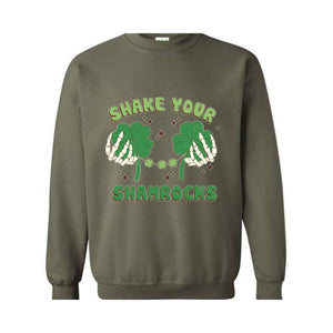 Shake Your Shamrock Sweatshirt, Funny St Paddy's Day Sweatshirt, Shake Your Shamrock Shirt, Cute Saint Patrick's Day Sweatshirt for Women