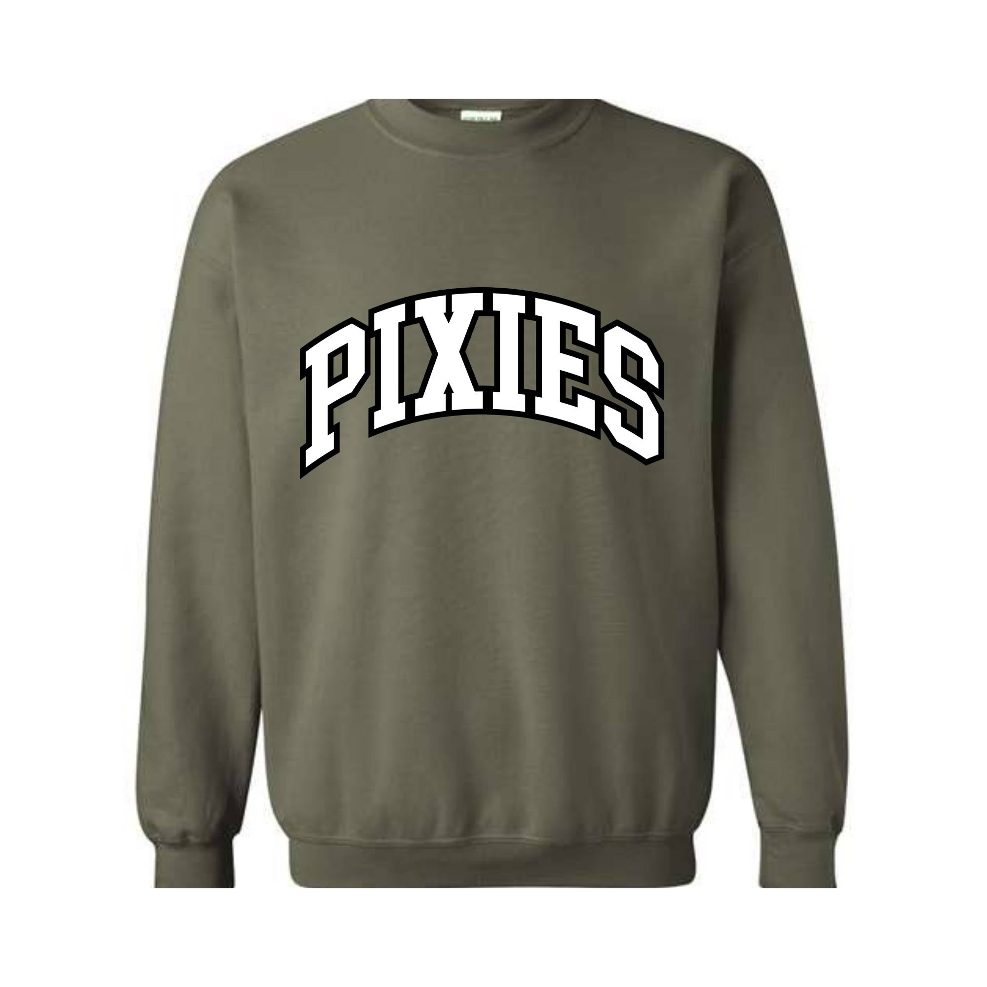 Team Mascot Sweatshirt, Pixies Mascot Sweatshirt, Pixies Team Spirit Sweatshirt, Pixies Fan Sweatshirt, Pixies School Sweatshirt