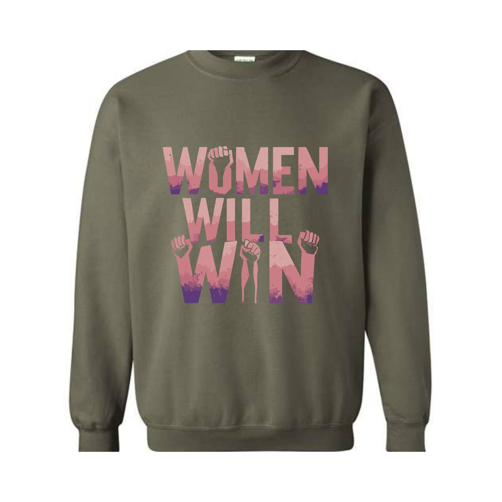 Women Will Win Sweatshirt, Kamala Harris Sweatshirt, Gift for Democrat, Madam President Sweatshirt, Elect Women Sweatshirt