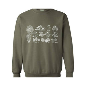 Vintage Mushroom Sweatshirt, Nature Lover Sweatshirt, Mushroom Collector Sweatshirt, Gardener Sweatshirt, Cottage Core Sweatshirt