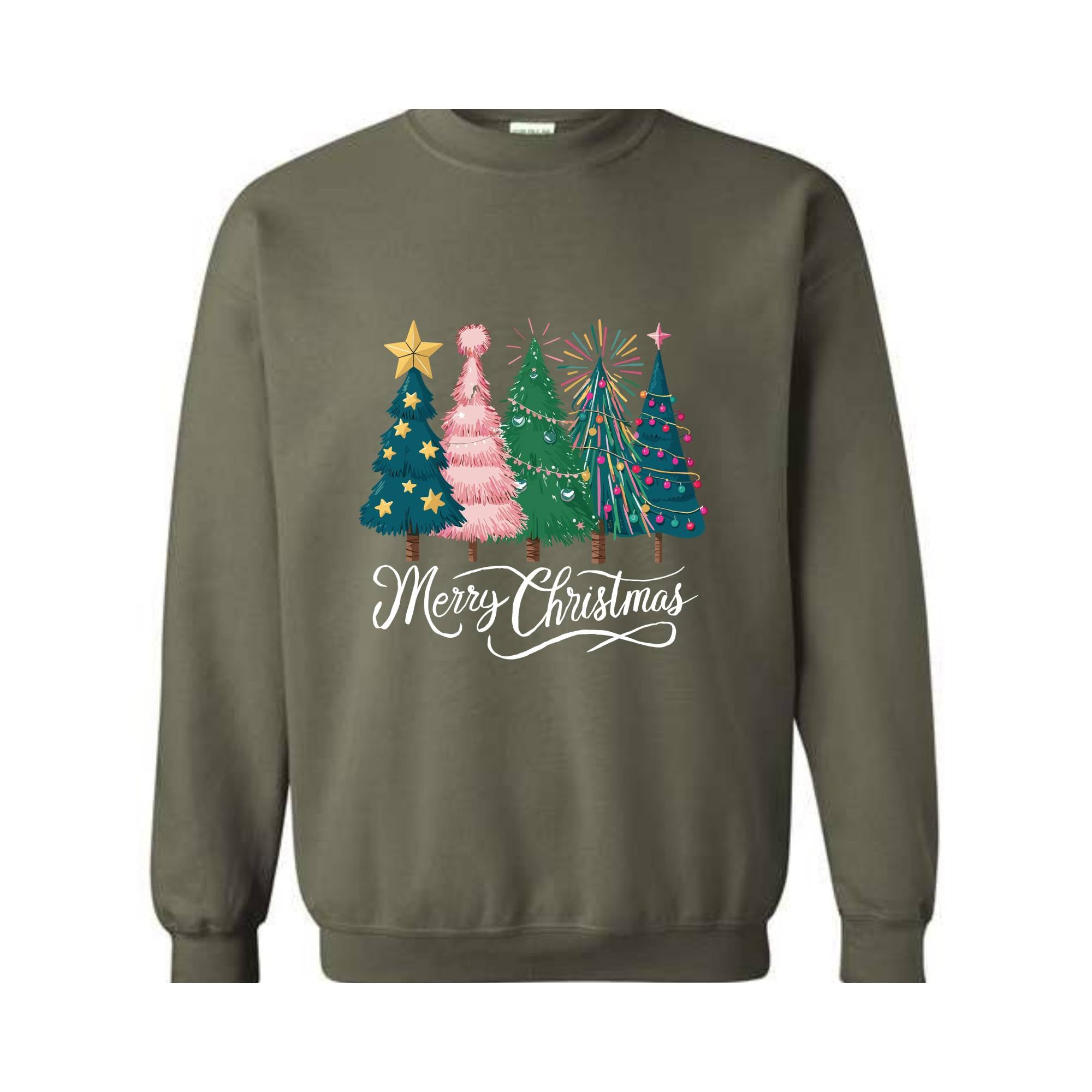 Tree Christmas Sweater, Christmas Sweater, Christmas Tree Sweatshirt, Holiday Sweaters for Women, Winter Sweatshirt