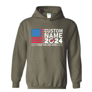 2024 Custom Election Sweatshirt, Election Sweatshirt Customized, Custom Name 2024 Election Sweatshirt, 2024 Election Gift