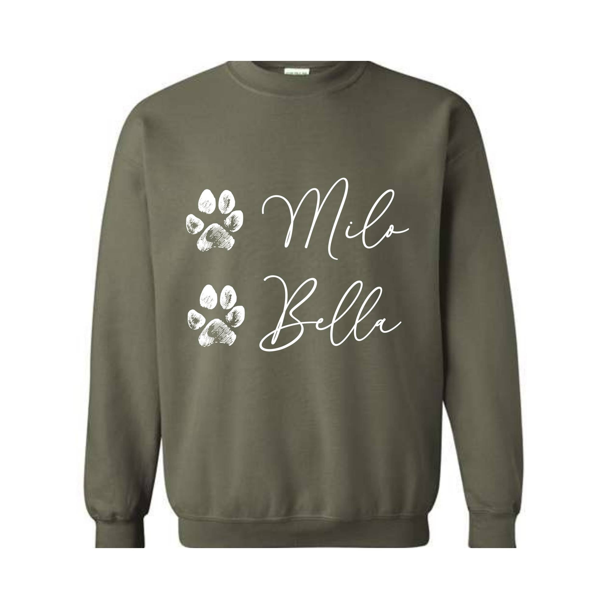 Custom Dog Mama Sweater With Dog Names On Sleeve, Dog Mama Sweatshirt, Personalized Dog Mama Sweater, Custom Dog Names