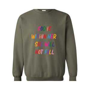 God Is Within Her She Will Not Fall Sweatshirt, Religious Hoodie, Christian Sweatshirt, Easter Religious Hoodie