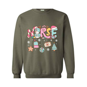 Nurse Christmas Sweatshirt, Christmas Nurse Sweatshirts, Holiday Nurse Sweater, Christmas Shirt, Holiday Nurse, Nursing Sweaters