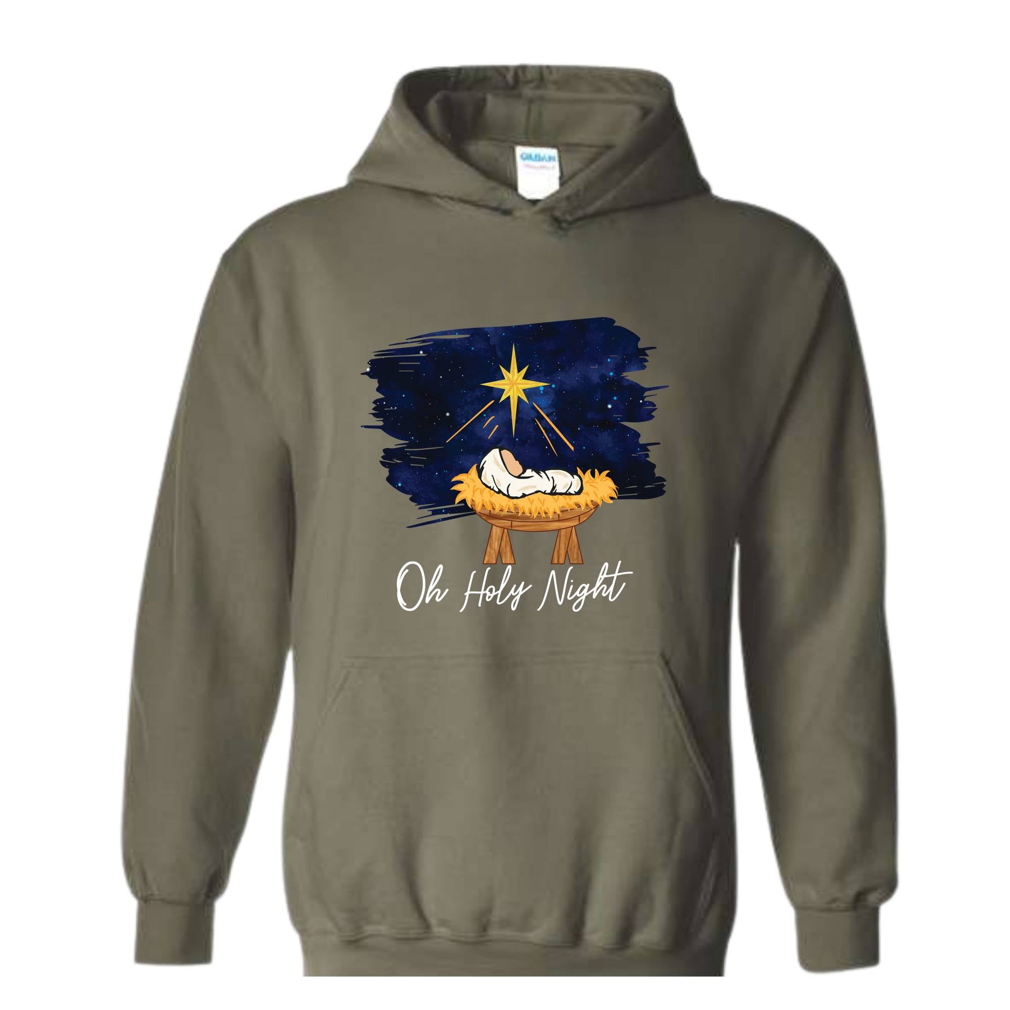 Oh Holy Night Hoodie, Christmas Nativity, Christmas Jesus Hoodie, Religious Hoodie, Christian Christmas Hoodie