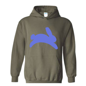 Rabbit Hoodie, Hipster Bunny Hoodie, Bunny Lover Hoodie, Wildlife Hoodie, Hare Hoodie