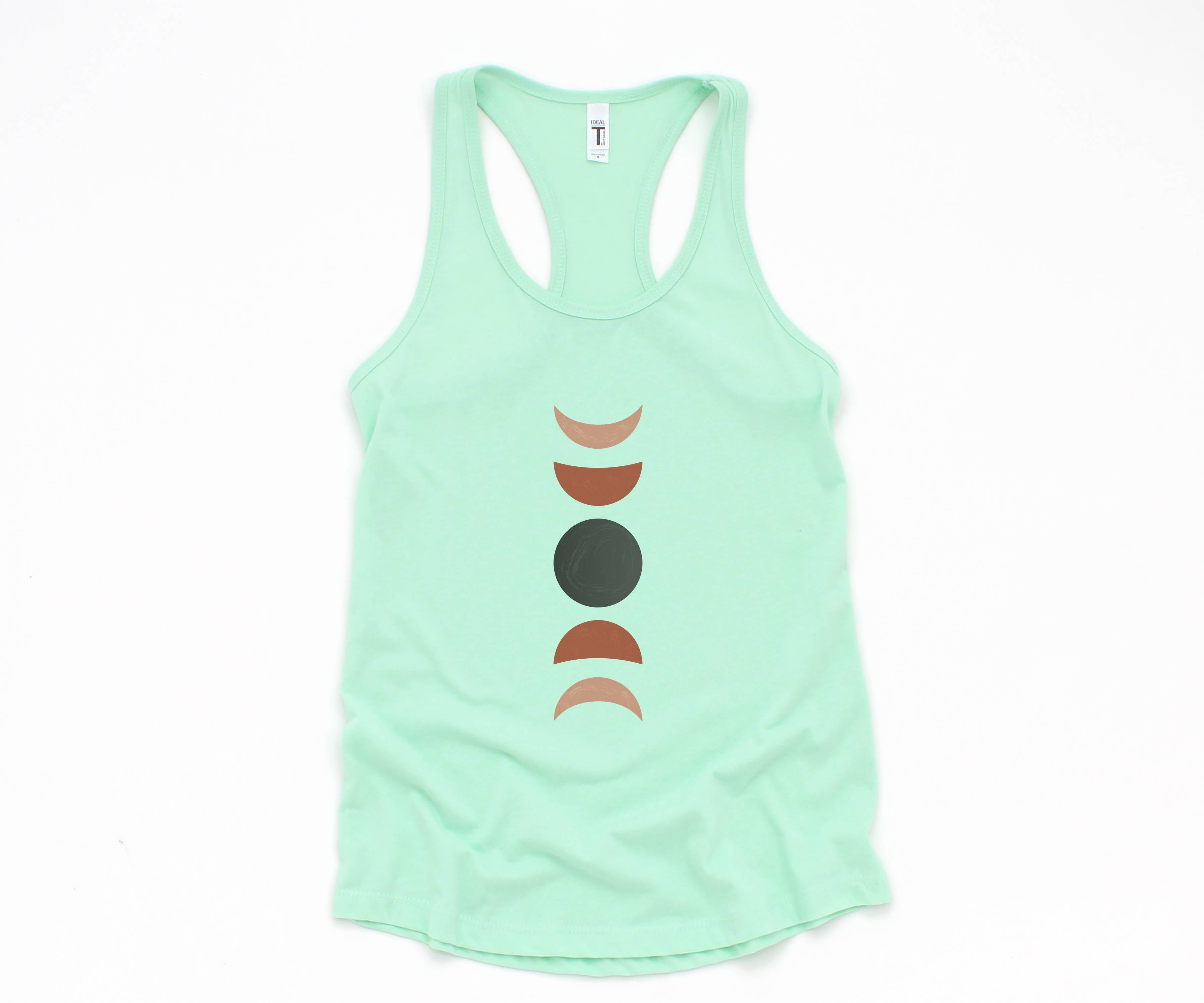 Terracotta Moon Phase Tank Top, Moon Phases Tank Top, Clay Moon Phase Tank Top, Cute Summer Tank Top, Cute Mom Tank Top