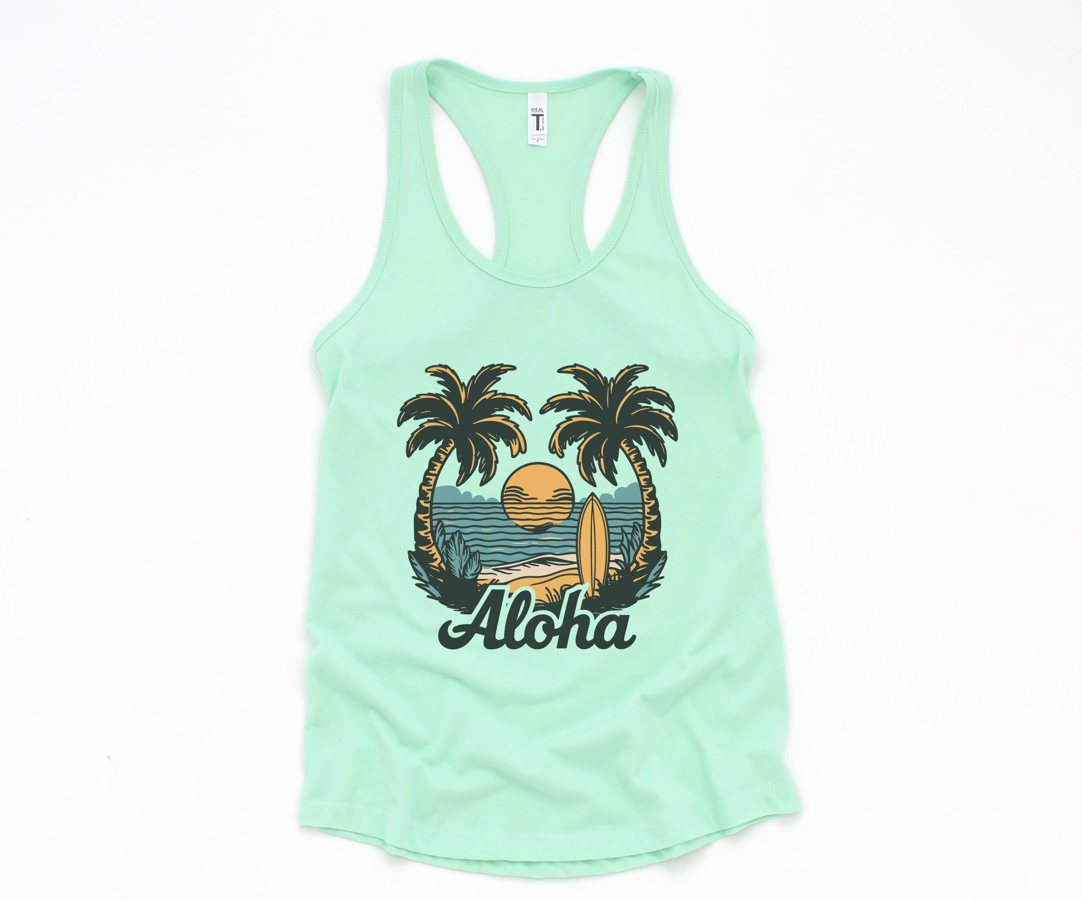 Aloha Beach Tank, Aloha Tank Top, Hawaiian Tank Top, Beach Tanks, Summer Tank Top, Vacation Tank, Summer Tank Tops, Hawaii Tank Top