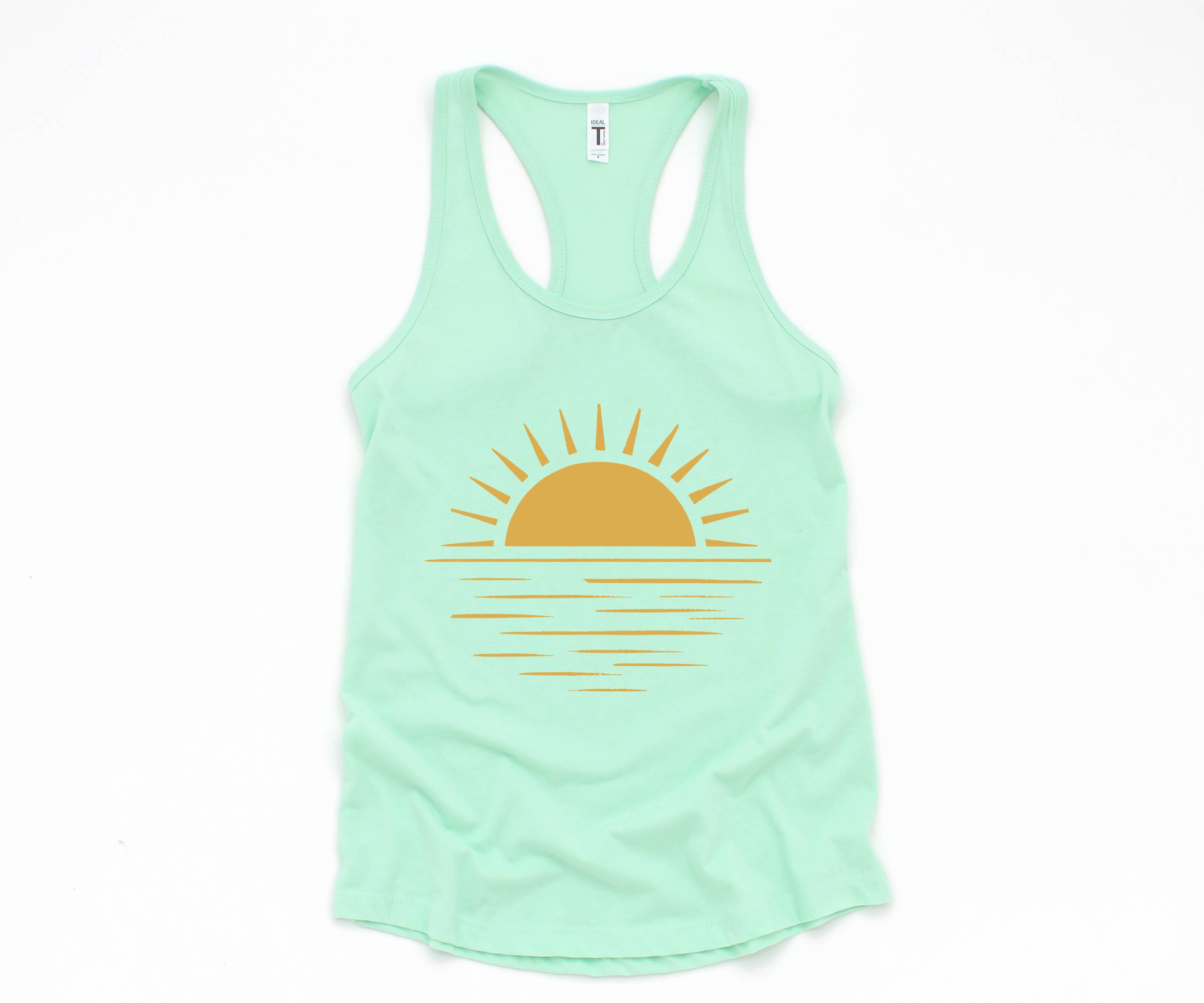 Sun Tank Top, Sunshine Tank Top, Summer Shirt For Lady, Beach Tank Top, Summer Positive Vibes Shirt, Ocean Tank Top