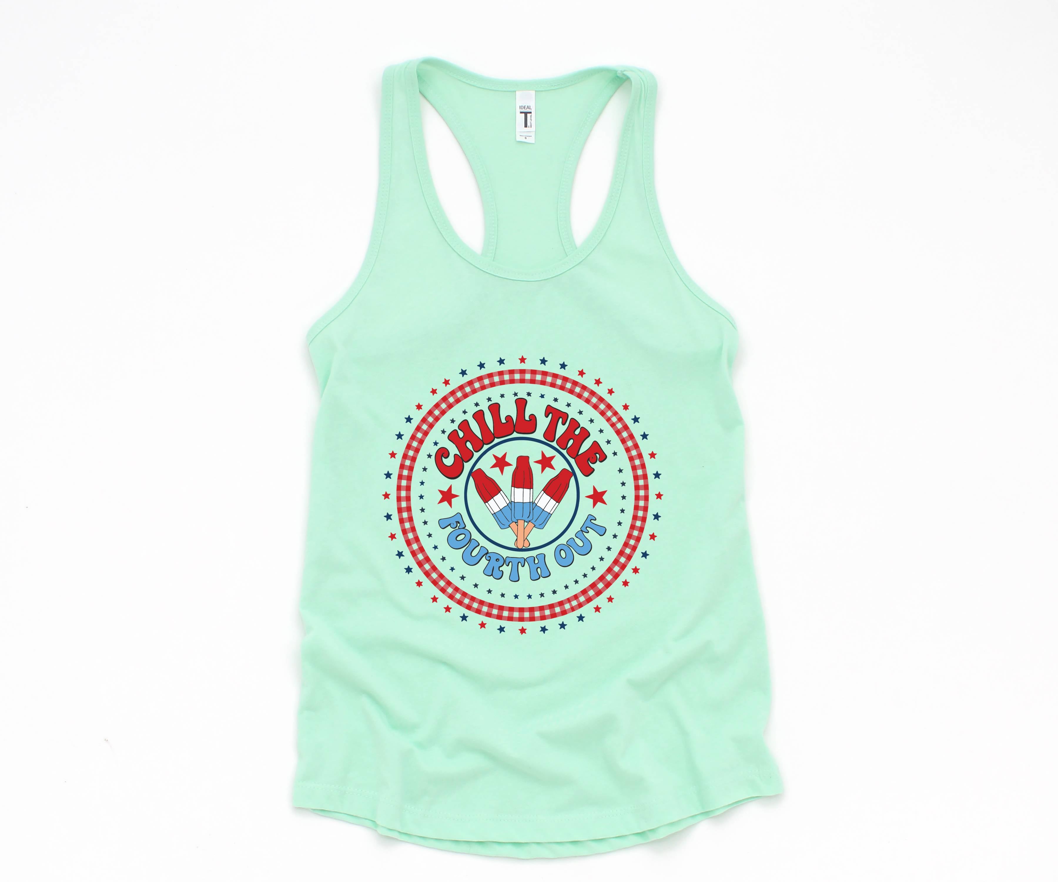 Chill The Fourth Out Tank, Funny 4th of July Tank, Retro 4th of July Tank, Independence Day Tank, American Popsicle Tank