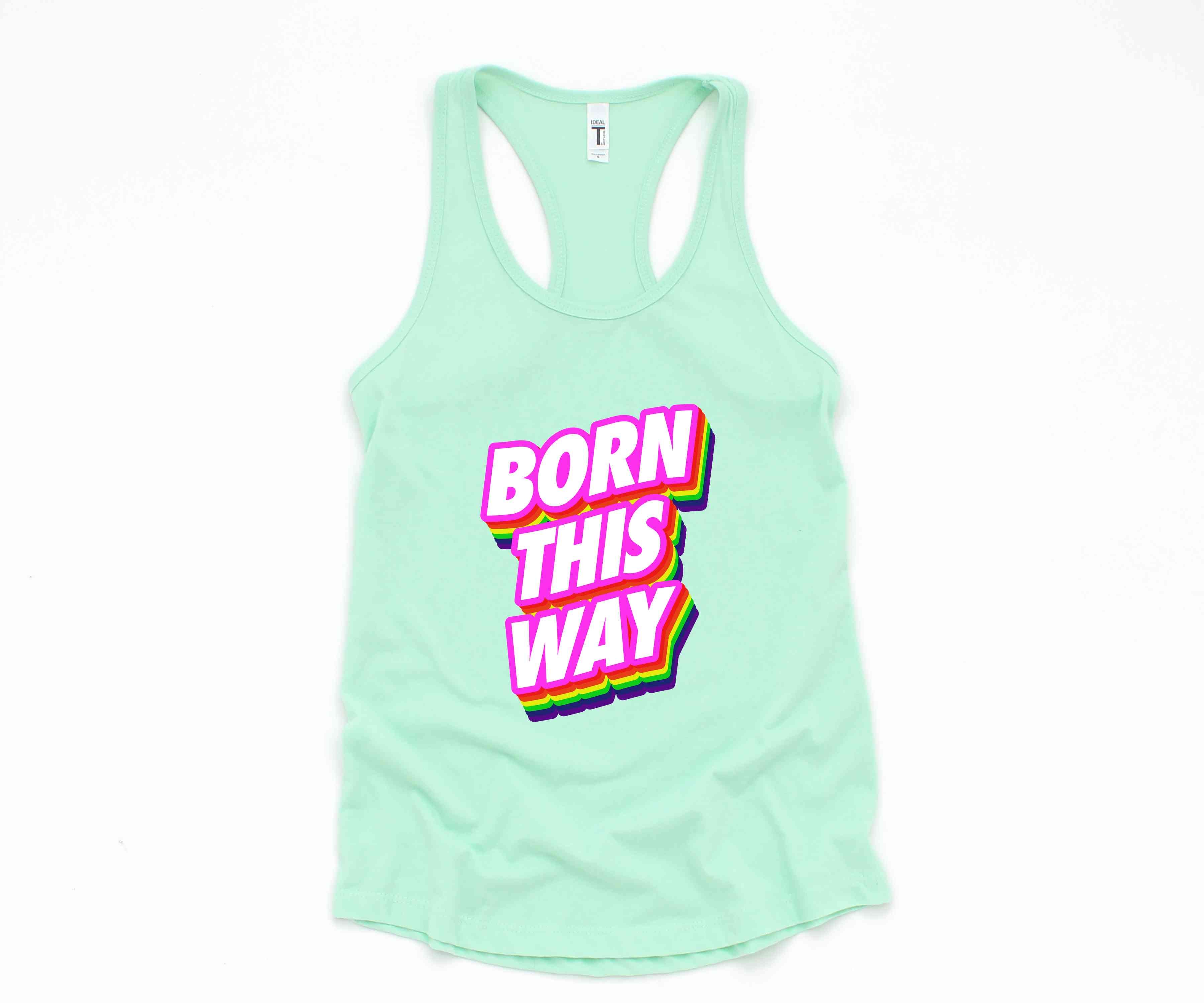 Born This Way LGBT Tank Top, Pride Month Tank Top, Rainbow Pride Tank Top, Love Is Love Tank Top, Equal Rights Tank Top