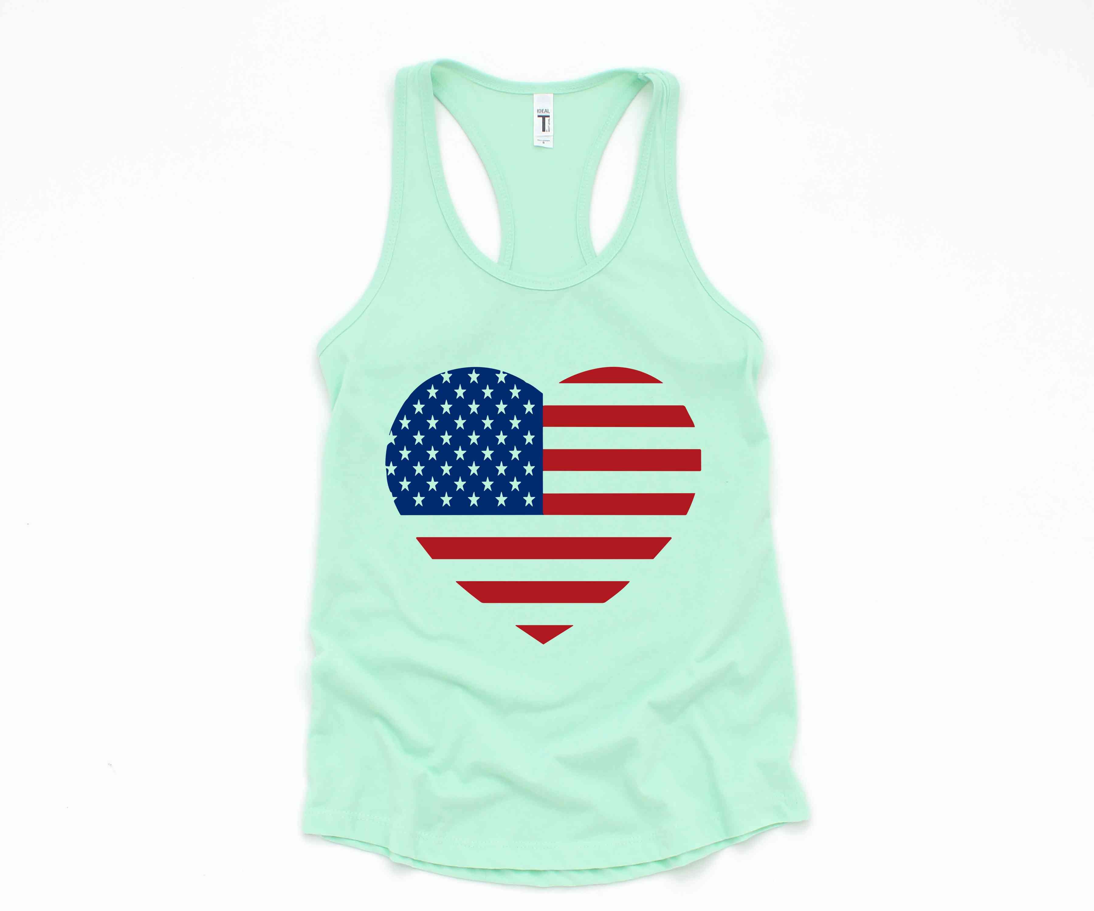 American Flag Tank Top, 4th of July Tank Top, Heart Tank Top, Independence Day Tank Top, Freedom Tank Top, Memorial Day Tank Top