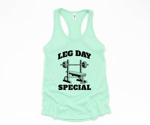 Leg Day Special Tank Top, Funny Gym Shirts, Gym Rat Tank Top, Fitness Tank Top, Womens Workout Gym Tank Top Sleeveles