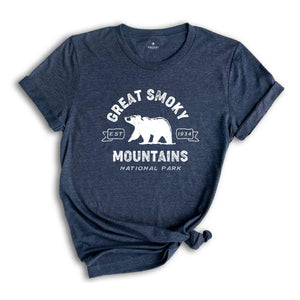 Great Smoky National Park Shirt, Smoky Mountains Hiking Tee, Smoky Mountain Trip T-Shirt, Smoky Mountain Camping Shirt