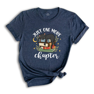 Just One More Chapter Adorable Cat Shirt, Book Lover Shirts, Librarian Shirt, Book Nerd Shirt, Gift For Book Lover, One More Chapter