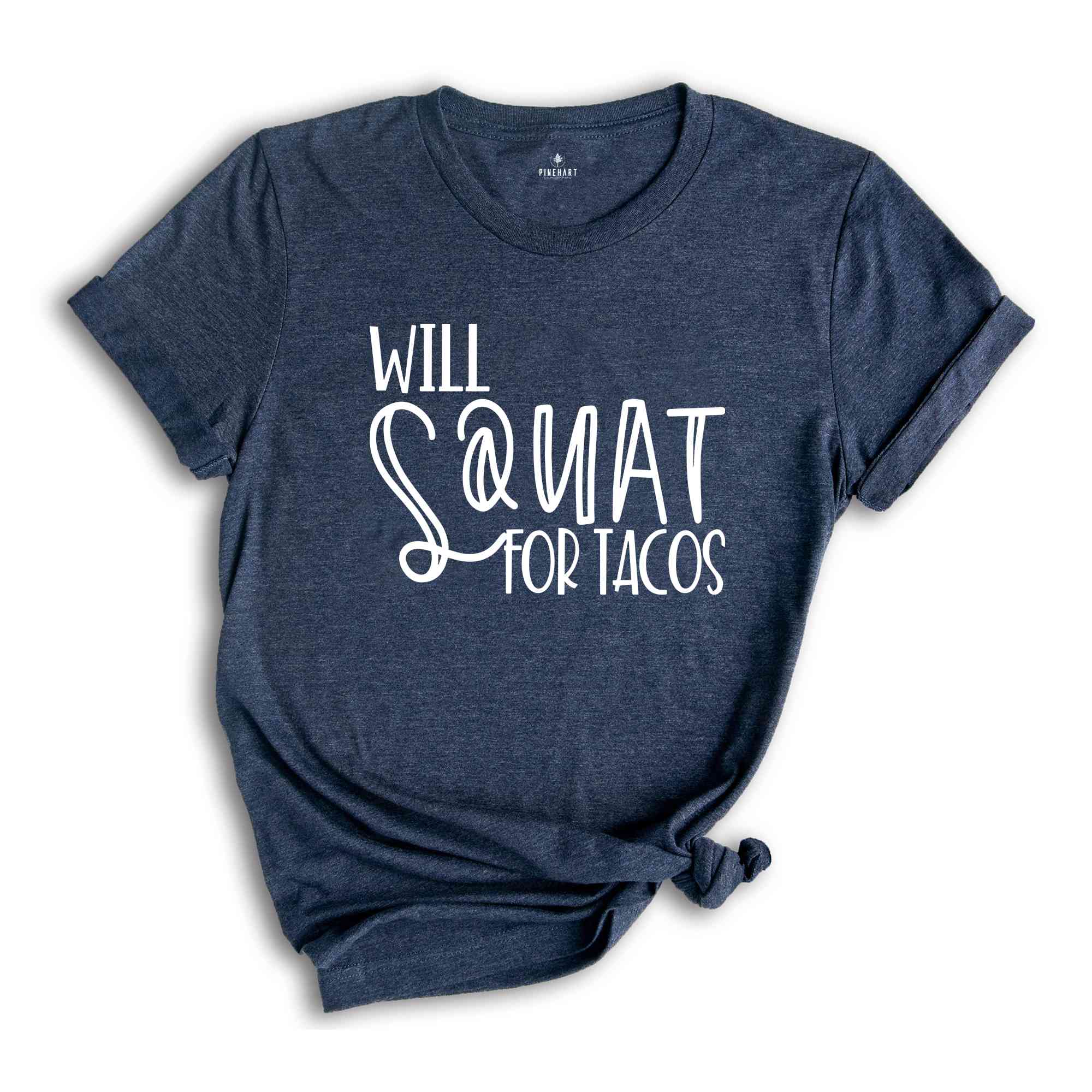 Sassy Shirts, Will Squat for Tacos Shirt, Funny Workout Shirt, Procrastination Shirt, Careless Shirt, Sarcastic Shirt for Women, Taco Lover