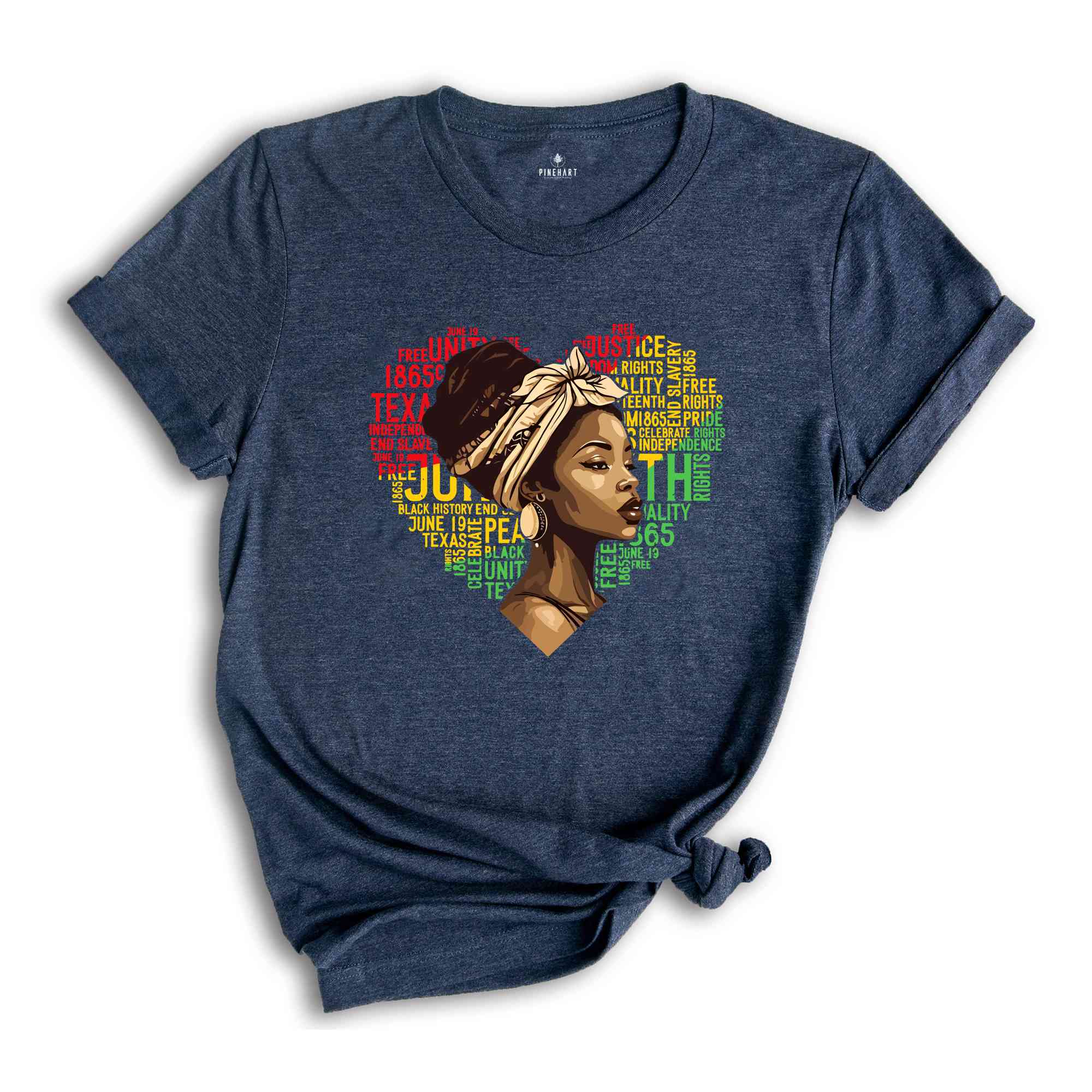 Juneteenth Heart Shirt, Juneteenth Shirt Women, Black Culture, Black History, Black Lives Matter Tee, Melanin T-Shirt, Black Girl Tees