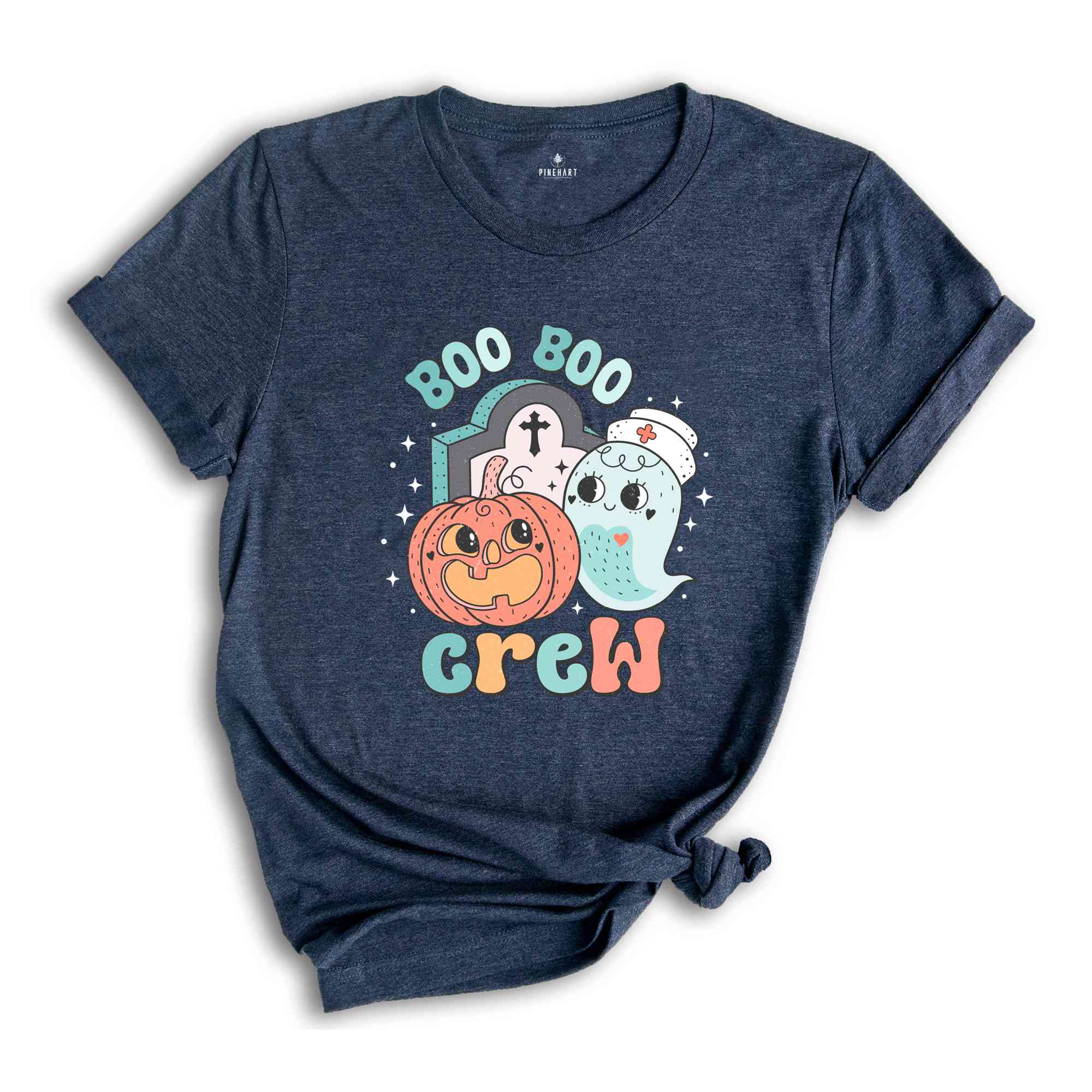 Boo Boo Crew Shirt, Halloween Shirt, Spooky Pumpkin Shirt, Halloween Party Shirt, Retro Halloween Shirt