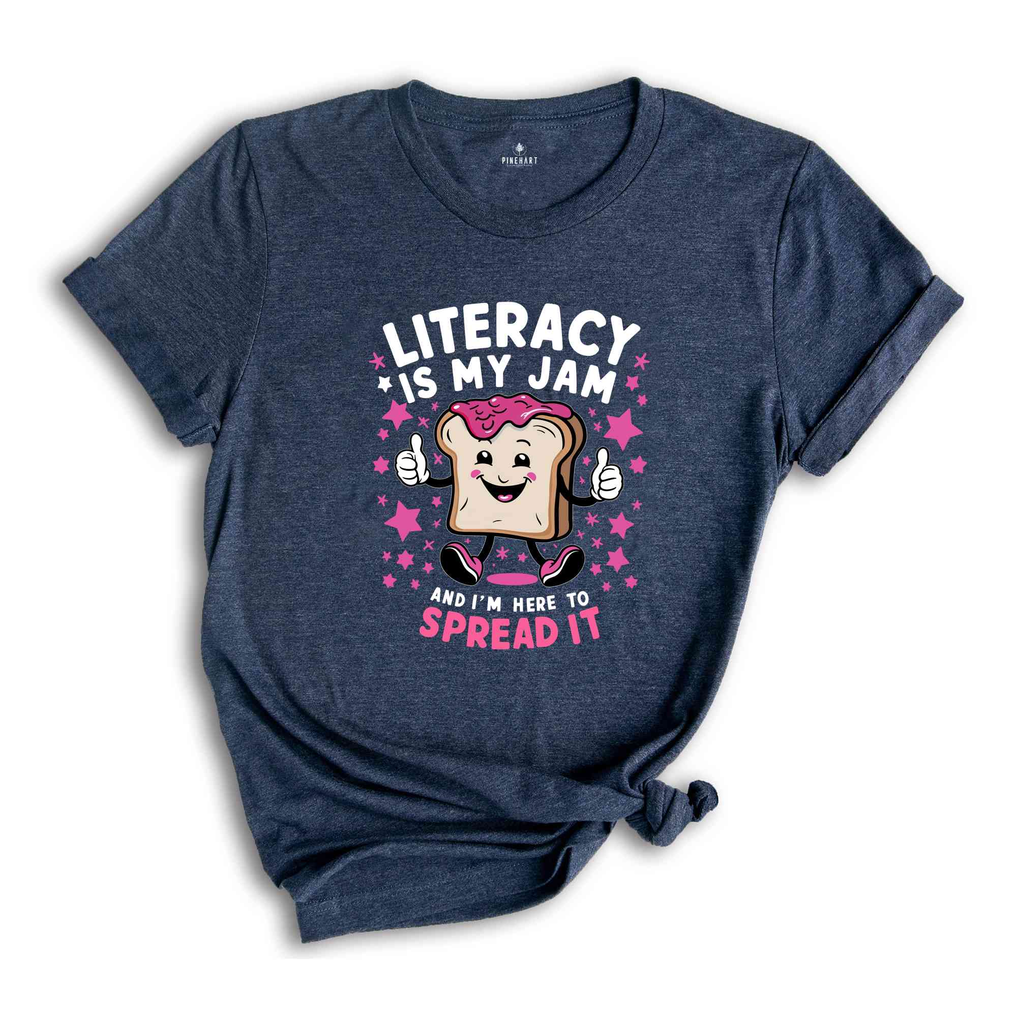 Literacy Is My Jam And I'm Here To Spread It Shirt, Literacy Teacher Shirt, English Teacher Shirt, Literary Teacher Shirt, English Coach