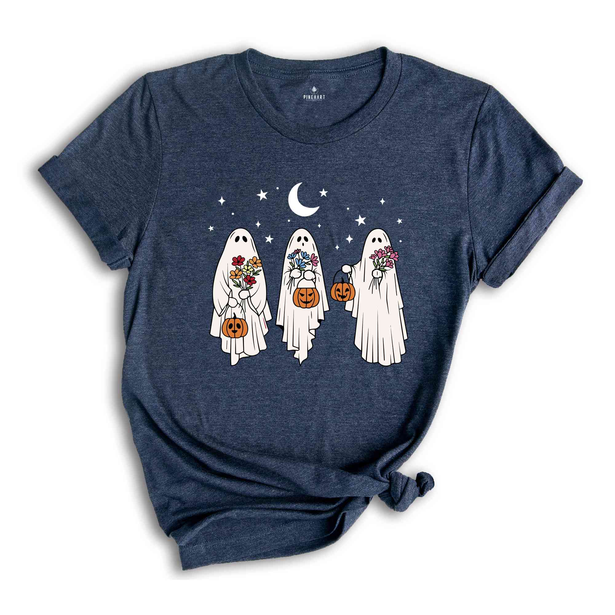 Floral Ghost Shirt, Halloween Ghost Shirt, Flower Ghost Shirt, Cute Ghost Shirt, Funny Halloween Shirt, Spooky Season Shirt