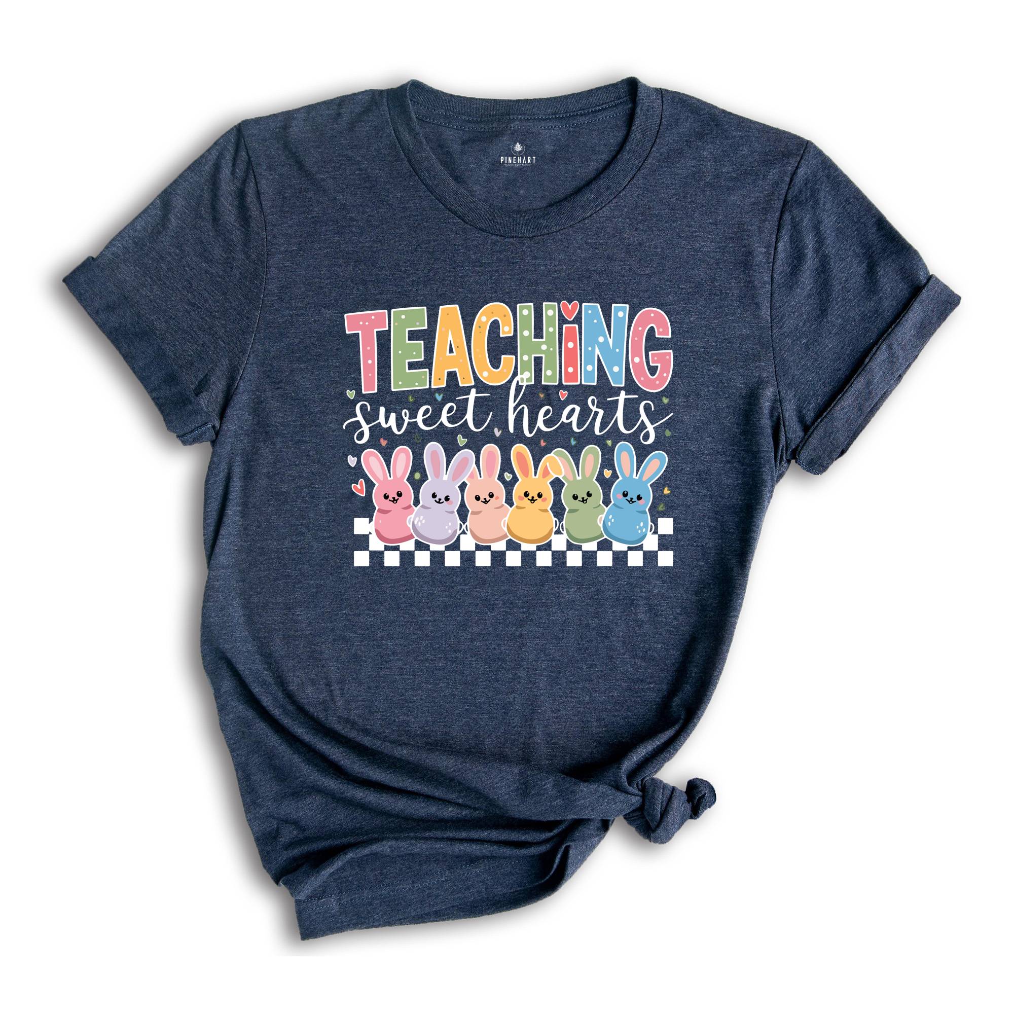 Teacher Valentine's Day Shirt, Checkered Teaching Shirt, Teaching Sweethearts Shirt, Teacher Valentines Day Gift