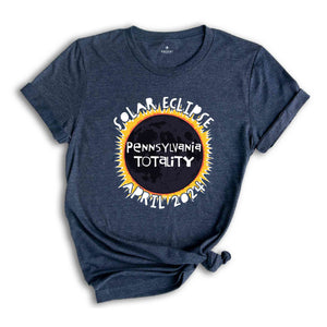 Pennsylvania Totality Shirt, Pennsylvania Total Solar Eclipse Shirt, Celestial Shirt, Eclipse Event 2024 Shirt, April 8th 2024