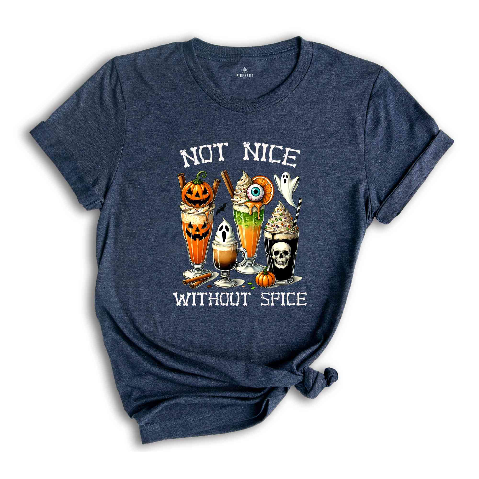 Not Nice Without Spice Shirt, Halloween Shirt, Spooky Pumpkin Shirt, Halloween Party Shirt, Halloween Party