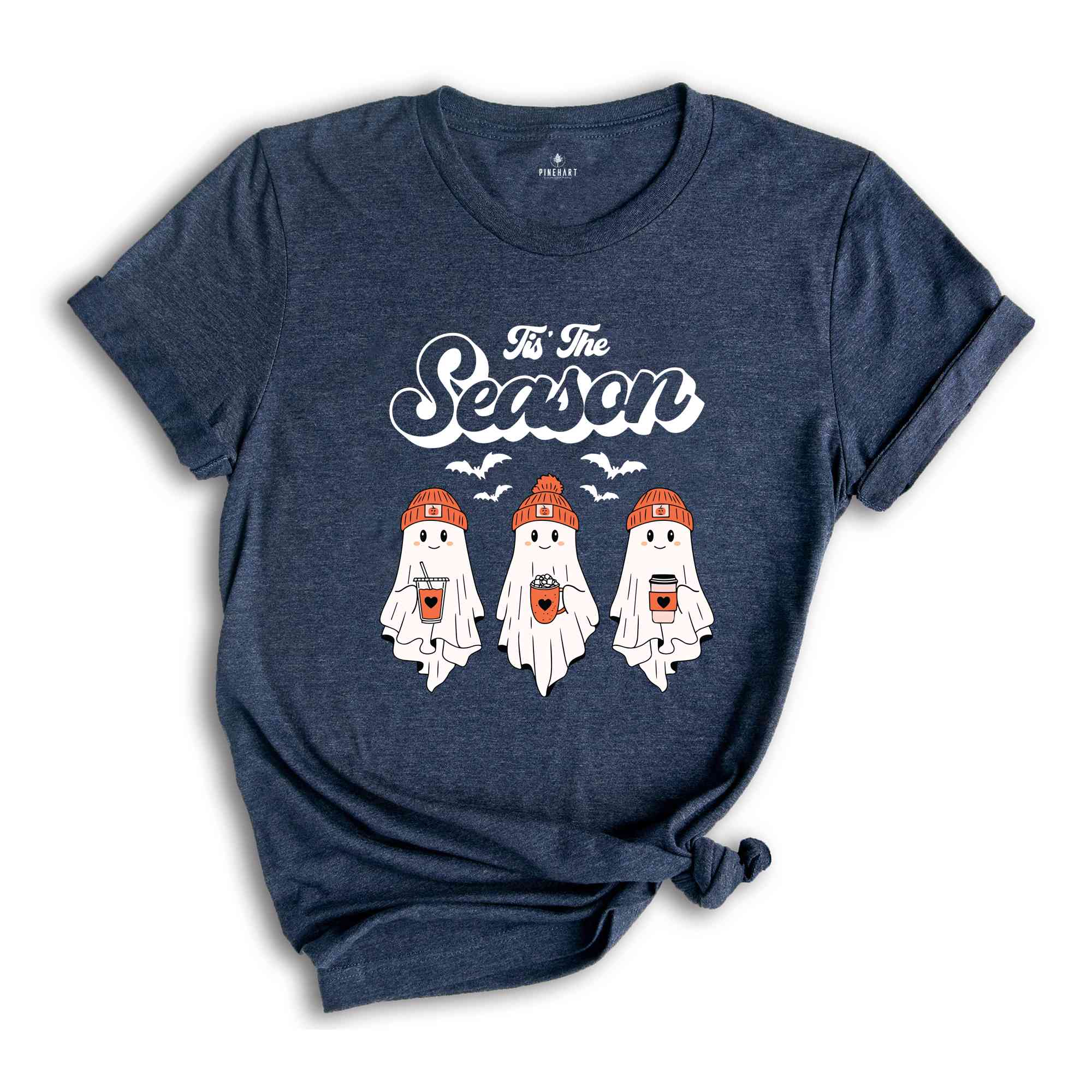 Tis The Season Halloween Shirt, Ghosts Shirt, Halloween Shirt, Retro Ghost Shirt, Cute Fall Shirt, Pumpkin Season Shirt, Spooky Shirt