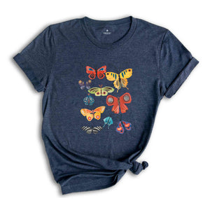 Vintage Butterflies, Garden Shirt, Butterfly Wings T-shirt, Gift For Butterfly Lover , Nature Lover Shirt